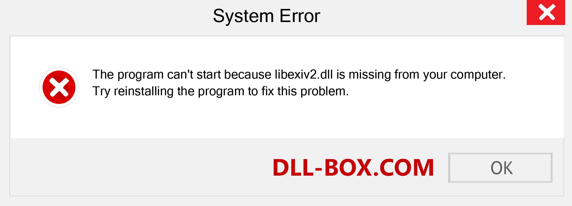  libexiv2.dll file is missing?. Download for Windows 7, 8, 10 - Fix  libexiv2 dll Missing Error on Windows, photos, images